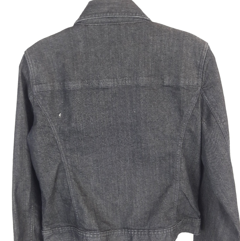 Platinum Chicos Black Denim Sequin Jacket Pearlly - Picture 2 of 4